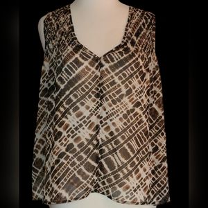 NWT Banana Republic size LP brown top